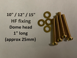 4 TANNOY HF fixing screws & washers, solid brass for Red Gold HPD K Series