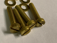 4 TANNOY HF fixing screws & washers, solid brass for Red Gold HPD K Series