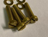 4 TANNOY HF fixing screws & washers, solid brass for Red Gold HPD K Series