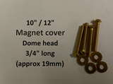 4 TANNOY Magnet cover fixing screws & washers, solid brass for Red Gold HPD K Series