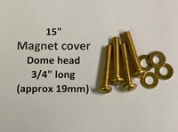 4 TANNOY Magnet cover fixing screws & washers, solid brass for Red Gold HPD K Series
