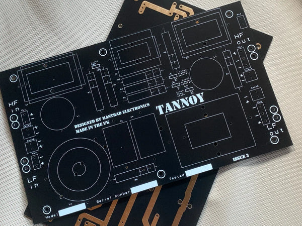 Pair bare TANNOY Mk3 black MainlyTannoy / Mastrad Electronic crossover boards