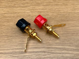 Gold plated TANNOY grade correct 4mm speaker speakers sockets (accepts big wires)