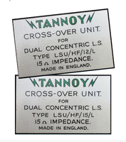 Pair new TANNOY empty grey boxes, for speaker crossovers, for DIY projects